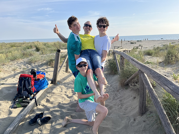 am Strand in der Toskana